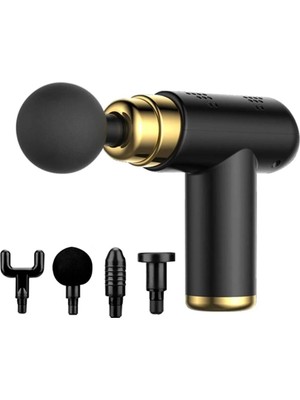 Greathings 4 Başlıklı USB Şarj Olabilen Masaj Tabancası