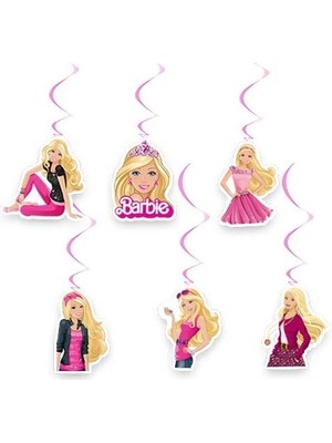 Dodomar Doğum Günü Asma Sarkıt Tavan Süsü 6 Lı Barbie