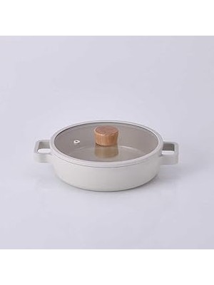 SHC4200 Neoflam Fika Alüminyum Bej Cam Kapaklı Döküm Sahan 20 cm