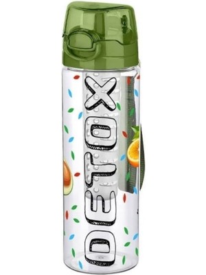 Greathings Tutma Saplı Kilitli Kendiliğinden Süzgeçli Kolay Taşınabilir Detoks Sporcu Diyet Matarası