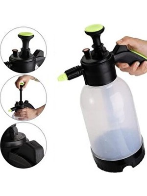 Greathings 2 Başlıklı Oto Köpük, Su Püskürtme ve Bitki Bakım Sulama Aleti Oto Yıkama Spreyi 2 Litre