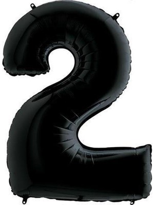 Dodomar 2 Rakam Folyo Balon Siyah 40INC 100CM