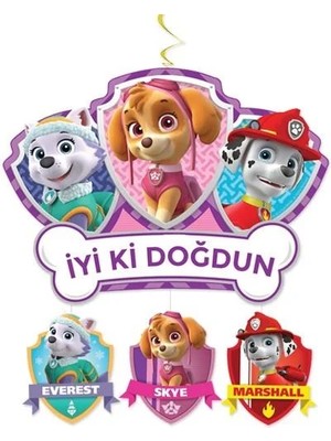 Dodomar Asmalı Tavan Sarkıt Süsü BÜYÜK1LI Paw Patrol Sky E