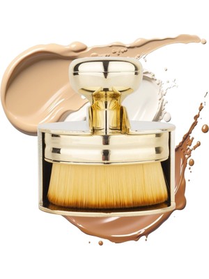 Greathings  Profesyonel Geniş Pratik Tutma Saplı Gold Büyük Fondöten Yayma Fırçası