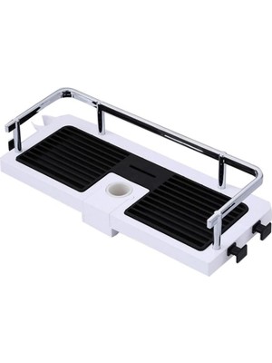 Greathings Banyo Direğine Asılabilir Köşelik Şampuanlık Sabunluk Çift Askılı Düzenleyici Raf Paslanmaz