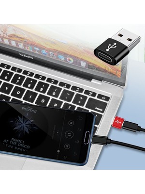 Greathings Usb'den Type-C 'ye Dönüştürücü Adaptör Veri Aktarımı Sağlayıcı Şarj Data Çevirici