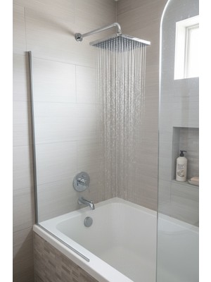 As Kamp Lüks Kare Tepe Duş Başlığı – 30X20 cm Krom Kaplama