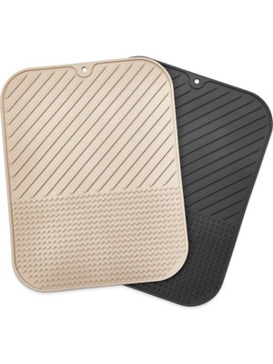 Greathings Silikon Kaydırmaz Mutfak Için Bulaşık Matı, Çok Amaçlı Kurutmalık 36X28CM
