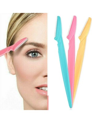 Greathings 3’lü Kadın Kaş Usturası Seti – Hassas Ciltler Için Güvenli Yüz Tüy Temizleme Bıçağı