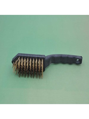 Greathings Metal Tel Fırça Plastik Saplı Pas Kir Sökme Temizleme Fırçası