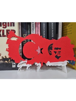 MakinoLab Türk Bayrağı Atatürk Portreli (3d)