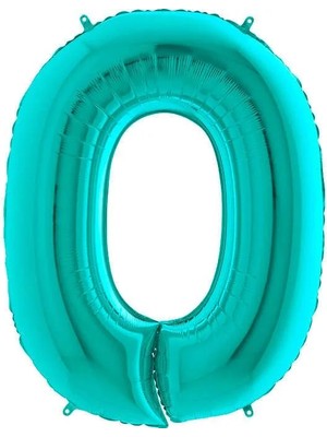 Dodomar 0 Rakam 40 Inç 100CM Tiffany Mavi