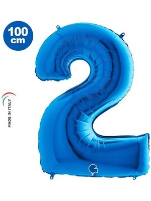 Dodomar 2 Rakam Folyo Balon Mavi 40INC 100CM