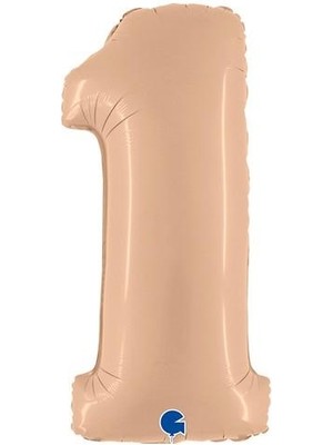 Dodomar 1 Rakam Folyo Balon Ten Rengi 100X35 cm