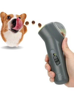 Greathings Kedi ve Köpekler Için Hazneli Mama Fırlatma Oyuncağı Yem Atıcı Aparat