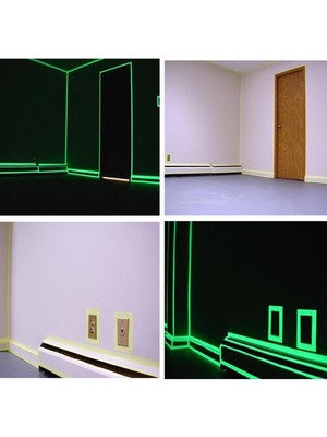 Greathings Karanlıkta Işık Veren  Yansıyan 4 Metre Fosforlu Yeşil Şerit Bant