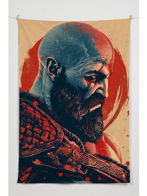 Charmbi Gamer Duvar Örtüsü -  Çok Renkli Anime Temalı Kumaş Oda Dekoru Tapestry