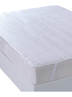 Evony Kapitoneli Sıvı Geçirmez Yatak Koruyucu Alez 140X200 cm Tek Kişilik Köşe Lastikli