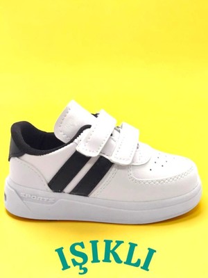 Ellaboni Işıklı Cırt Cırtlı Anatomik Günlük Hafif Esnek Taban Çocuk Spor Ayakkabı
