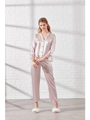 Akman Pierre Cardin 6625 Kısa Gecelikli 6'lı Ipek Set