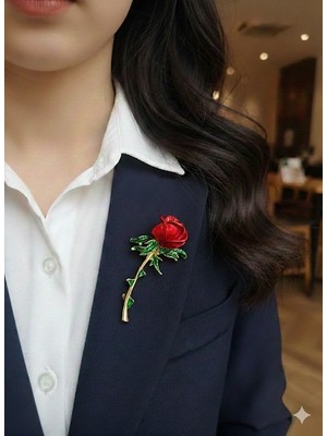 Duru Bags Wallet Gül  Broş