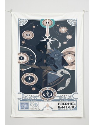 Charmbi Gamer Duvar Örtüsü -  Çok Renkli Anime Temalı Kumaş Oda Dekoru Tapestry