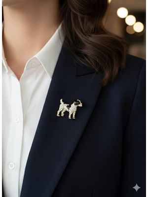 Duru Bags Wallet Sevimli Köpek Figürlü Broş