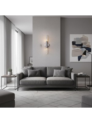 Elizim Home Lighting Su Damlası Ledli Krom Şarjlı Aplik