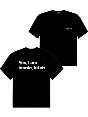 Azura Club Iconic B*tch Baskılı Unisex T-Shirt