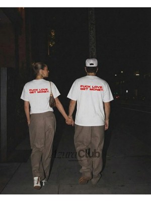 Azura Club F*ck Love Get Money Baskılı Unisex T-Shirt