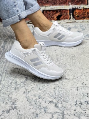 Homiro Unisex Anorak Poli Taban Spor Ayakkabı-Beyaz