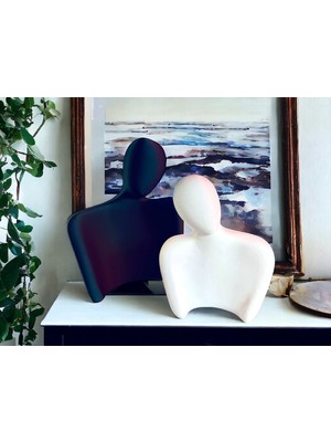 MakinoLab Aşıklar - Modern Dekoratif Heykel (3d)