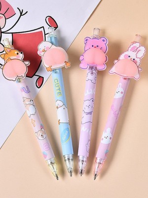 ÖZ OFİS Kawaii Sıkma Popolu 0.7 Uçlu Kalem - Moj Moj Kalem - Sukuşi Kalem - Tekli
