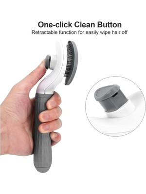 Herşeytrend Tüy Toplayıcı Kendi Kendini Temizleyen Evcil Hayvan Tarağı