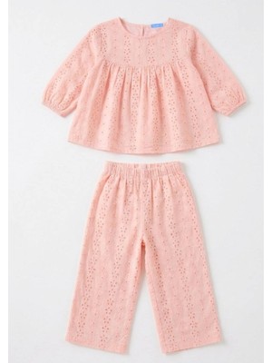Enza Butik Fistolu Içi Astarlı Kız Alt-Üst Set Oversize Beli Lastikli 2-7 Yaş