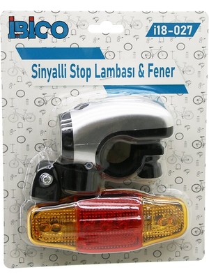 My Best Store 2in1  Bisiklet 5 LED Fener  -  Sinyalli Stop Lamba   Pilli (4887) MYBESTSTORE-482957