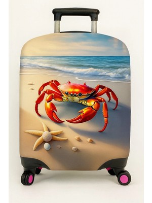 Bd Basarideri Çift Taraflı Dijital Baskılı Valiz Kılıfı 001-05 Büyük Boy