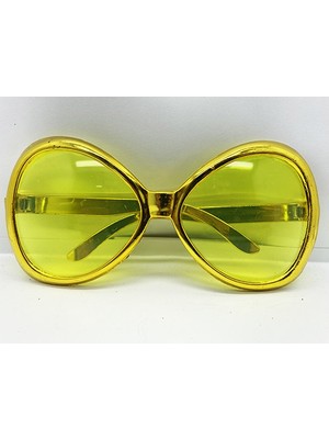 My Best Store Yeşilçam Temalı Parti Gözlüğü Gold Renk 7X16 cm (4887) MYBESTSTORE-482957