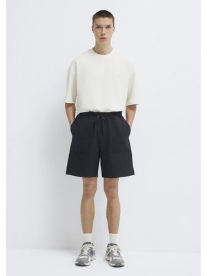 Mavi Mvjns Baskılı Siyah Şort 0010586-900