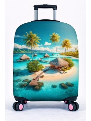 Bd Basarideri Çift Taraflı Dijital Baskılı Valiz Kılıfı 001-48 Orta Boy