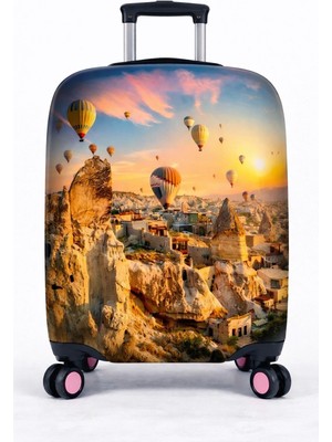 Bd Basarideri Çift Taraflı Dijital Baskılı Valiz Kılıfı 001-07 Orta Boy