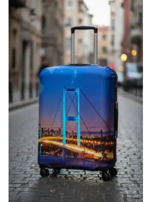 Bd Basarideri Çift Taraflı Dijital Baskılı Valiz Kılıfı 007-01 Orta Boy