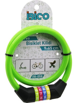 My Best Store Şifreli Ince Bisiklet Kilit Çelik Tel Yeşil Renkli Kılıf 9MMX65CM (4887) Mybeststore-48