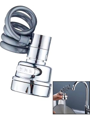 My Best Store Yaylı Hortumlu - Kademeli Krom Tek Başlık Kubar - Batarya Ucu (4887) MYBESTSTORE-482957