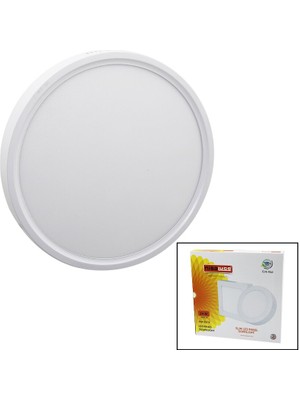 My Best Store Nisaluce EPL-24SÜ 24W Beyaz Metal Kasa Sıva Üstü Yuvarlak LED Slim Panel 1680LM BEYAZ=6500K 30.