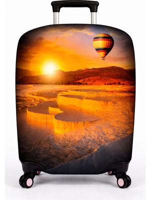 Bd Basarideri Çift Taraflı Dijital Baskılı Valiz Kılıfı 001-13 Büyük Boy