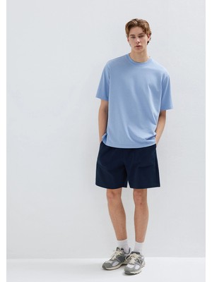 Mavi Mvjns Baskılı Lacivert Şort 0010586-82318