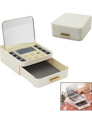 My Best Store ÇEK-BIRAK=AÇ-KAPA20X22 - Y:8.5cmaynalı Takı Organizer Çekmece+1 Kat-10 Bölme (4887) Mybeststore