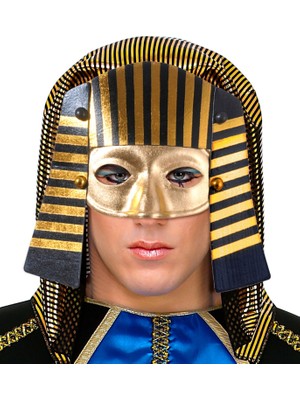 My Best Store Mısırlı Maskesi Lastik Aparatlı Firavun Maskesi 21X23 cm (4887) MYBESTSTORE-482957