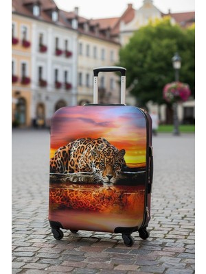 Bd Basarideri Çift Taraflı Dijital Baskılı Valiz Kılıfı 003-01 Orta Boy